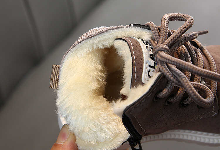 Baby Girls Boys Winter Boots Infant Toddler Plush Martin Soft bottom Non-slip Children Kids Outdoor Cotton shoes 210830