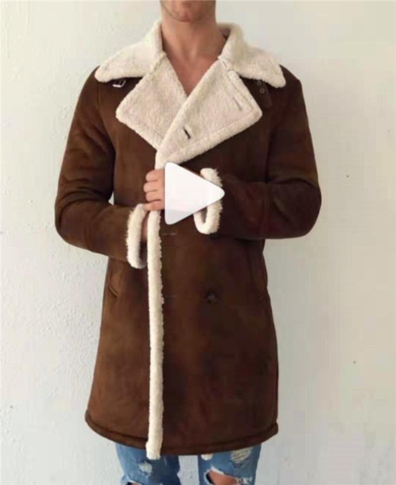 Men's Clothing 2021 European American Fall/winter Style Casual Fashion Fleece Warm Jacket Jackets