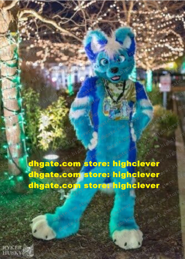 Blue Long Fur Furry Wolf Husky Dog Fox Fursuit Mascot Costume Adult Cartoon Character Suit Allen Lovely COSPLY Role-play zz7585, Red;yellow
Blue Long Fur Furry Wolf Husky Dog Fox Fursuit Mascot Costume Adult Cartoon Character Suit Allen Lovely COSPLY Role-play zz7585, Red;yellow
