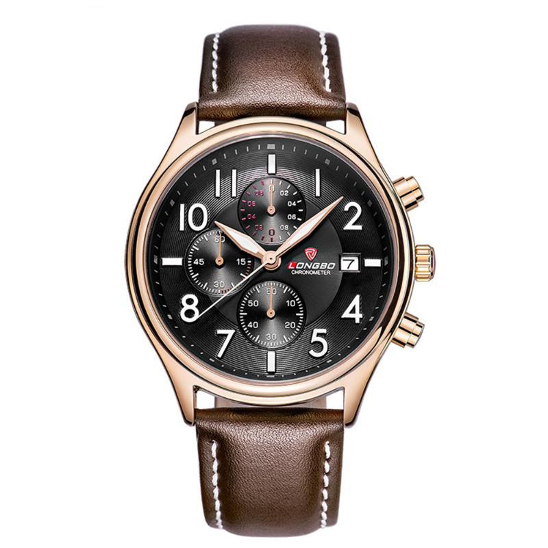Wristwatches LONGBO Outdoor Sports Leisure Fashion Watch High Quality Waterproof Three Eye Multifunctional Men's Relogio Y40, Brown
Wristwatches LONGBO Outdoor Sports Leisure Fashion Watch High Quality Waterproof Three Eye Multifunctional Men's Relogio Y40, Brown