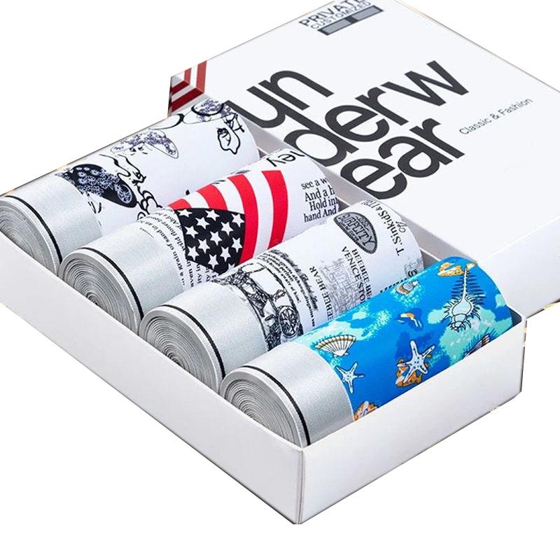 Underpants 4Pcs Mens Boxershorts Men's Cartoon Printed Breathable Comfortable Underwear Man Boxers Elastic Shorts Male, Abc002
Underpants 4Pcs Mens Boxershorts Men's Cartoon Printed Breathable Comfortable Underwear Man Boxers Elastic Shorts Male, Abc002