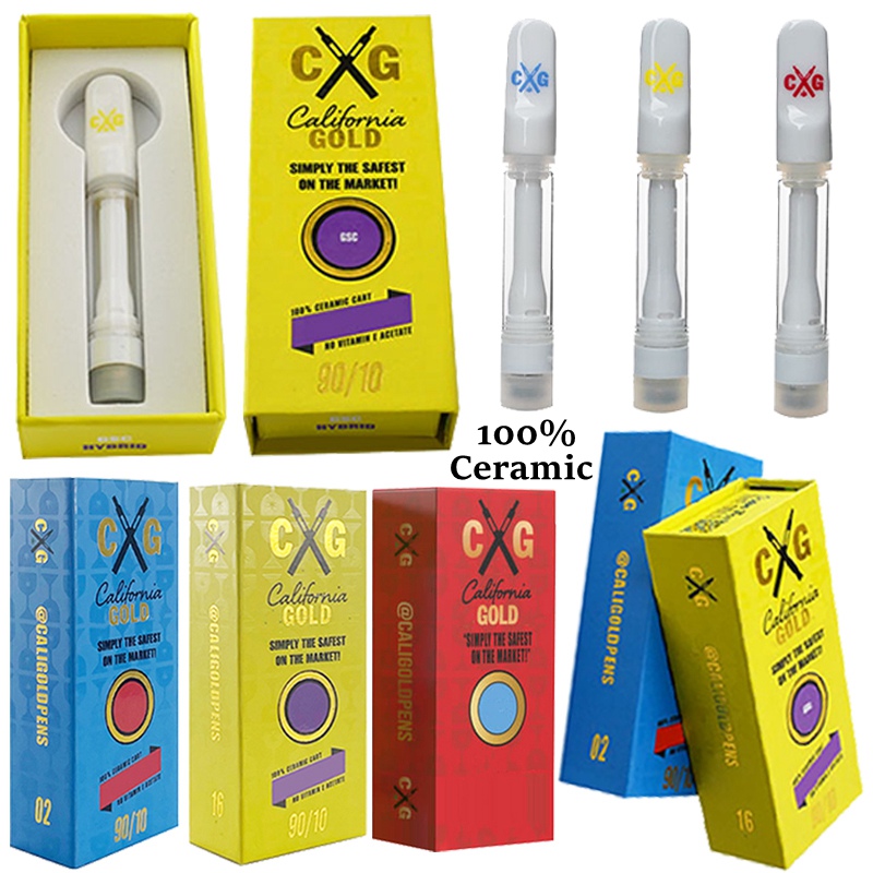 100% Ceramic California Gold Vape Cartridges C.G Atomizers Full Ceramics Carts 0.8ml 1.0ml 10 Strains Empty Vapes Pens Cartridge 3 Box Packa
100% Ceramic California Gold Vape Cartridges C.G Atomizers Full Ceramics Carts 0.8ml 1.0ml 10 Strains Empty Vapes Pens Cartridge 3 Box Packa