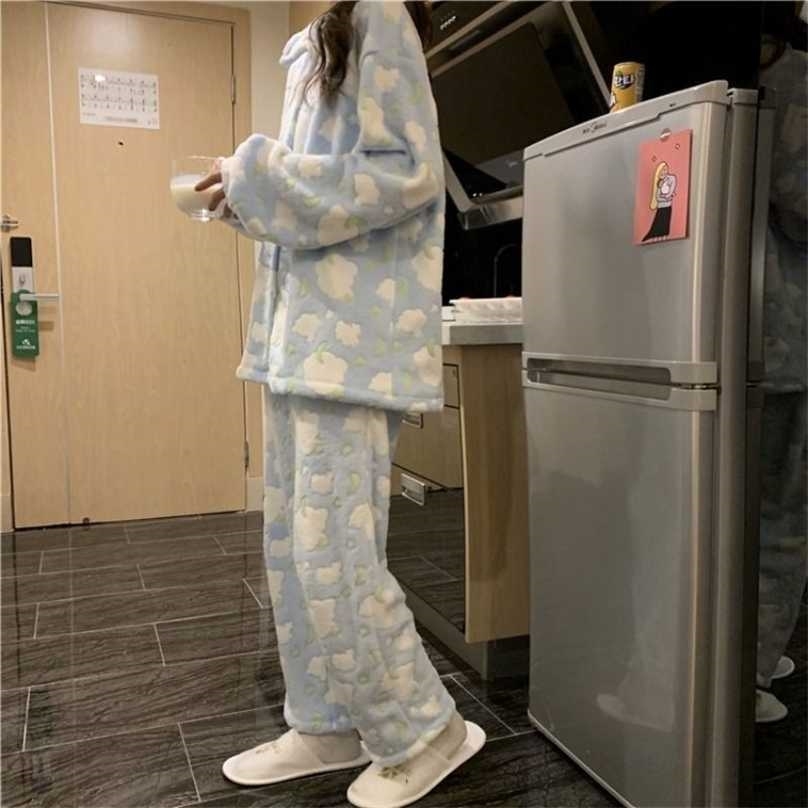 QWEEK Pajamas for Women Korean Style Kawaii Clouds Moon Print Pijamas Autumn Winter Warm and Comfortable Pyjamas Home Wear 211106, Yunduo
QWEEK Pajamas for Women Korean Style Kawaii Clouds Moon Print Pijamas Autumn Winter Warm and Comfortable Pyjamas Home Wear 211106, Yunduo