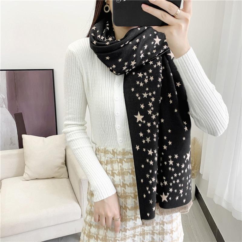 New Fashion Scarves 2021 Autumn Product Scarf Women 65*180cm Long Starry Sky Warm Cashmere Shawl Thickening
New Fashion Scarves 2021 Autumn Product Scarf Women 65*180cm Long Starry Sky Warm Cashmere Shawl Thickening