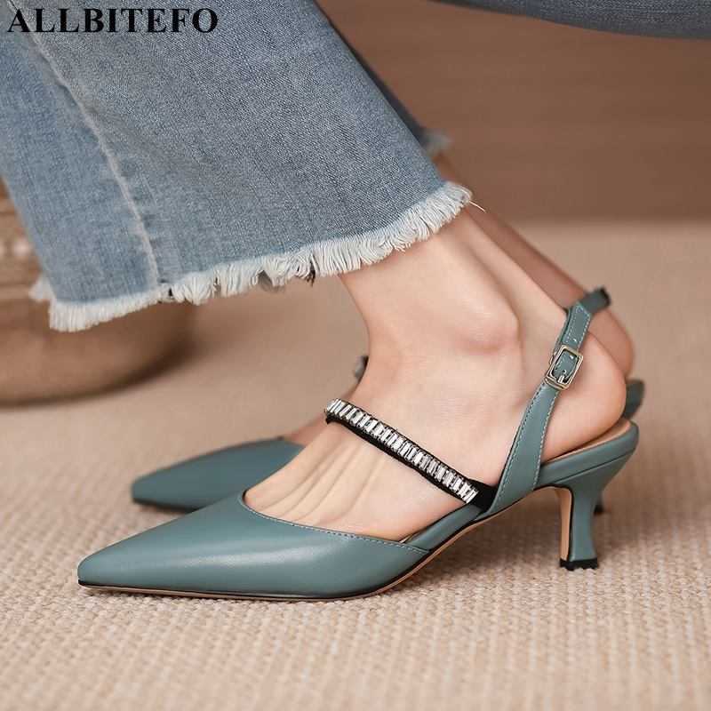 ALLBITEFO buckle design soft genuine leather women sandals summer shoes street fashion party wedding high heel shoes 210611, As picture
ALLBITEFO buckle design soft genuine leather women sandals summer shoes street fashion party wedding high heel shoes 210611, As picture