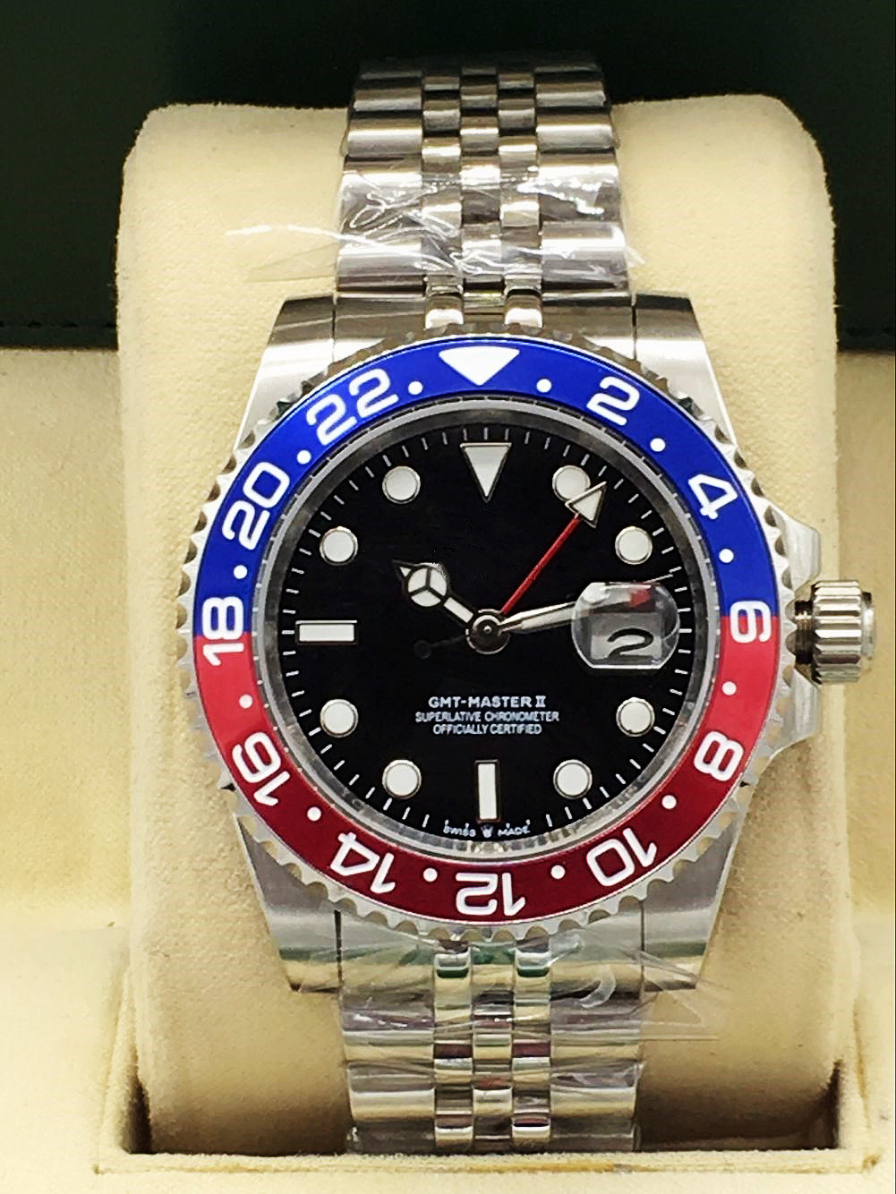 Men's automatic mechanical watch, 316 high quality steel, sapphire anti-scratch mirror, 40mm diameter, folding buckle, window calendar,, Slivery;brown
Men's automatic mechanical watch, 316 high quality steel, sapphire anti-scratch mirror, 40mm diameter, folding buckle, window calendar,, Slivery;brown