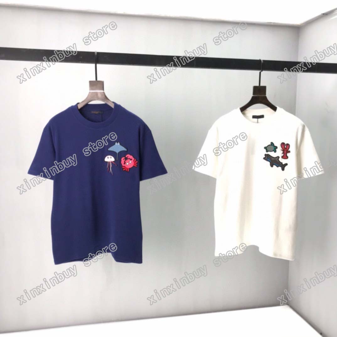 2021 Designers Mens Womens jacquard weave T Shirts marine life Man Paris Fashion T-shirt Top Quality Tees Street Short Sleeve luxurys Tshirts Asian M-XXL, White
2021 Designers Mens Womens jacquard weave T Shirts marine life Man Paris Fashion T-shirt Top Quality Tees Street Short Sleeve luxurys Tshirts Asian M-XXL, White