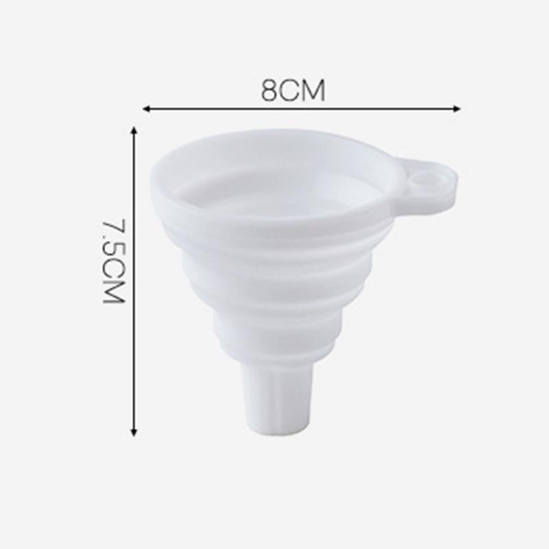 Mini Foldable Funnel Kitchen Tool DIY Food-Grade Folding Silicone Funnel Household Liquid Dispensing Portable Funnel