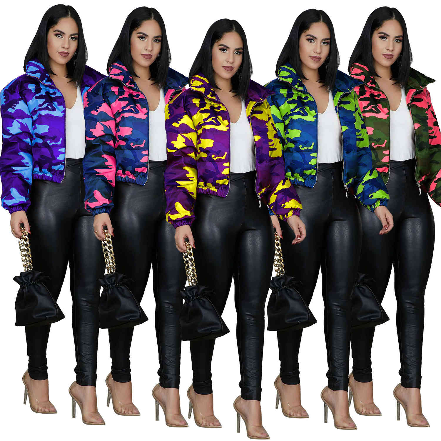 Women's & Camouflage Lapel Neck Womens Down Loose 5 Colors Option Autumn Winter Designer Women Parkas Casual Outerwear, Black
Women's & Camouflage Lapel Neck Womens Down Loose 5 Colors Option Autumn Winter Designer Women Parkas Casual Outerwear, Black