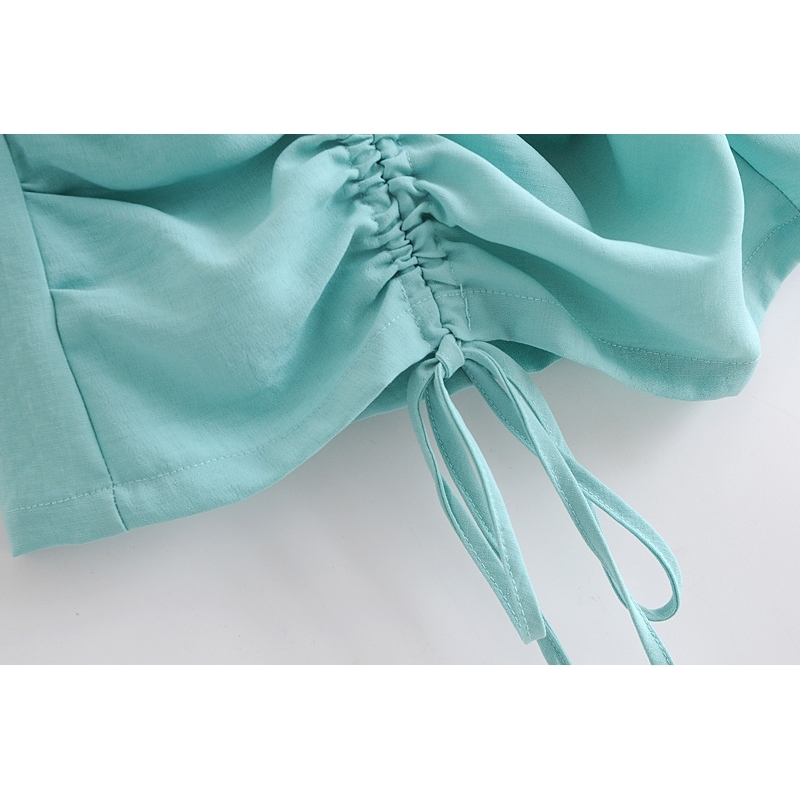 Package Hips Plain color Long sleeve Dress Elegant Women Adjust Rope Dropped Ruched Slim Short Party Dresses 210429