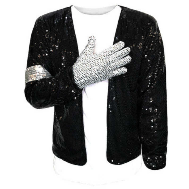 MJ Jacket Sequins Billie Jean Outfit for Show Performance Party Celebrity Birthday G0914, Black
MJ Jacket Sequins Billie Jean Outfit for Show Performance Party Celebrity Birthday G0914, Black