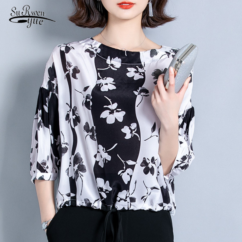 Summer Silk Shirt Women Print Plus Size Office Lady Tops Blusas Mujer De Moda High Quality Blouses Femme 10159 210521, Photo
Summer Silk Shirt Women Print Plus Size Office Lady Tops Blusas Mujer De Moda High Quality Blouses Femme 10159 210521, Photo