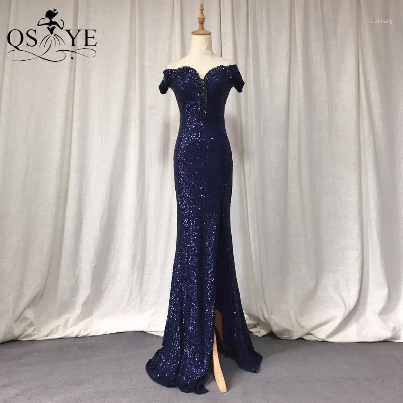 Navy Evening Dress Sequins Mermaid Sexy Off The Shoulder Long Party Side Sleeves Formal Beading Neck Part Dresses, Black
Navy Evening Dress Sequins Mermaid Sexy Off The Shoulder Long Party Side Sleeves Formal Beading Neck Part Dresses, Black