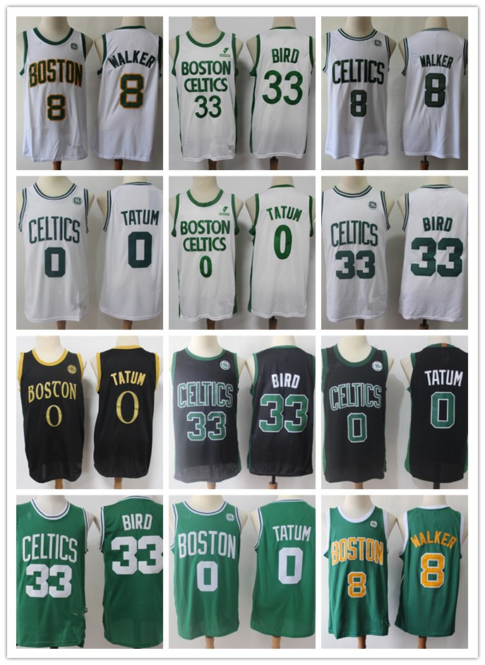 Mens Boston Celtics Throwback Jersey Larry 33 Bird Kemba 8 Walker Jayson 0 Tatum Basketball Shorts Basketball Jersey Black Green, Black;red
Mens Boston Celtics Throwback Jersey Larry 33 Bird Kemba 8 Walker Jayson 0 Tatum Basketball Shorts Basketball Jersey Black Green, Black;red