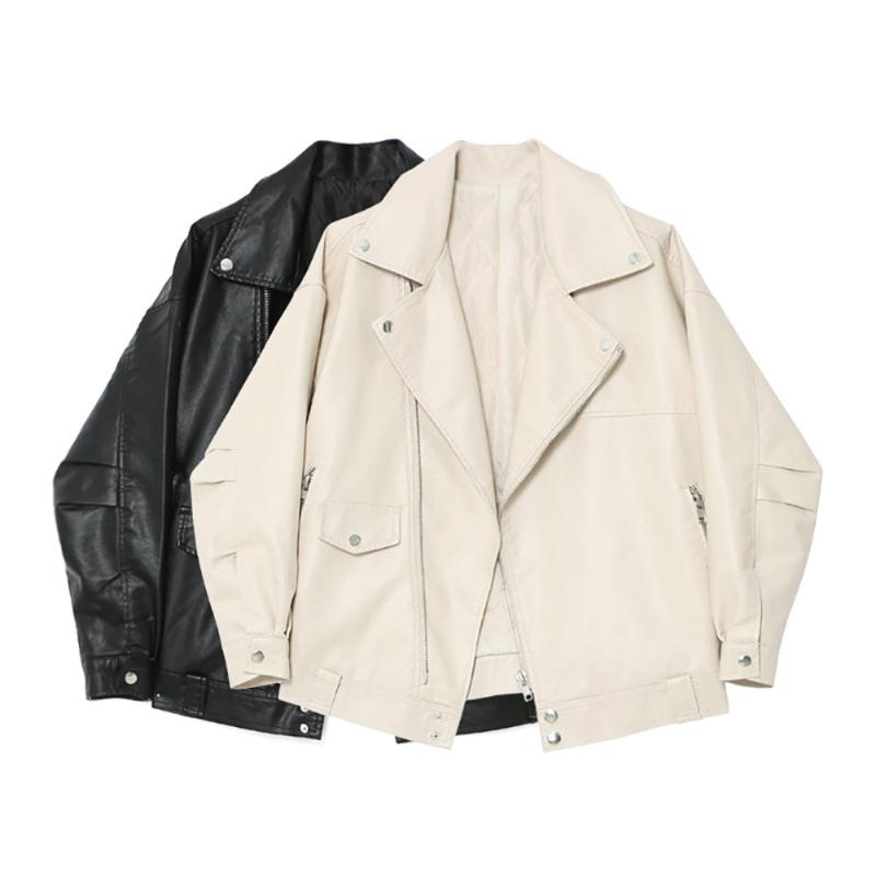 Women' Leather & Faux Winter Jacket Spring And Autumn Korean Loose Coat Pu Motorcycle X7024, White
Women' Leather & Faux Winter Jacket Spring And Autumn Korean Loose Coat Pu Motorcycle X7024, White