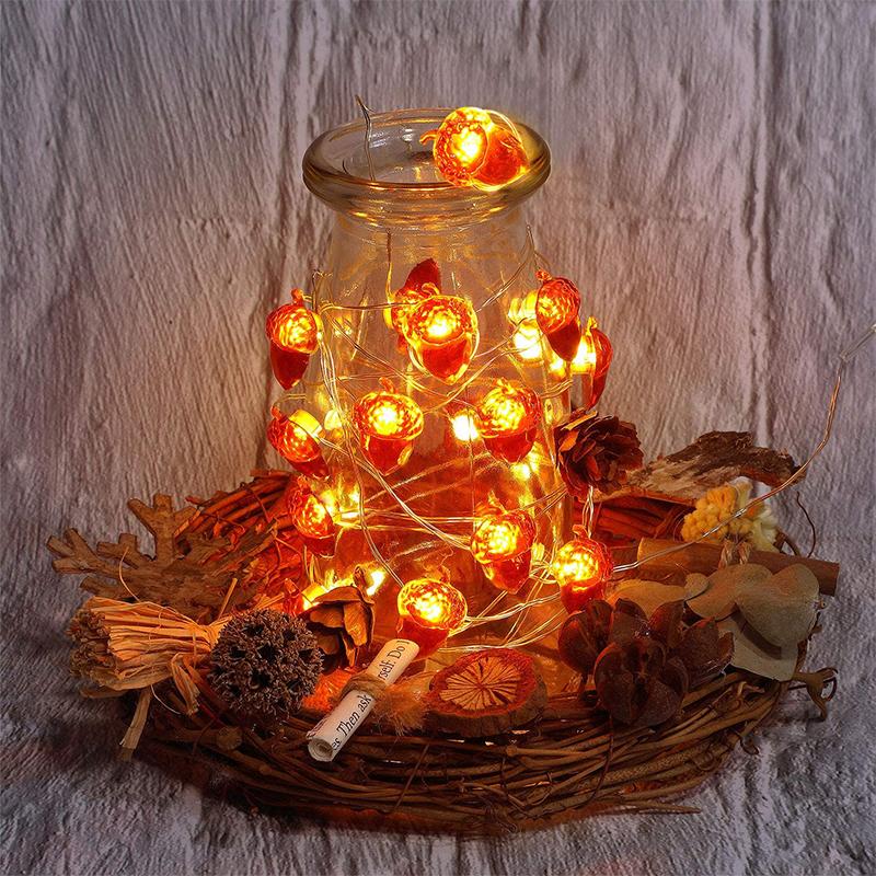Christmas Decorations Thanksgiving Decoration 3D Acorn Light Strings 4m 40 LED Waterproof Fairy Lights With Remote Control For Fall Autumn G
Christmas Decorations Thanksgiving Decoration 3D Acorn Light Strings 4m 40 LED Waterproof Fairy Lights With Remote Control For Fall Autumn G