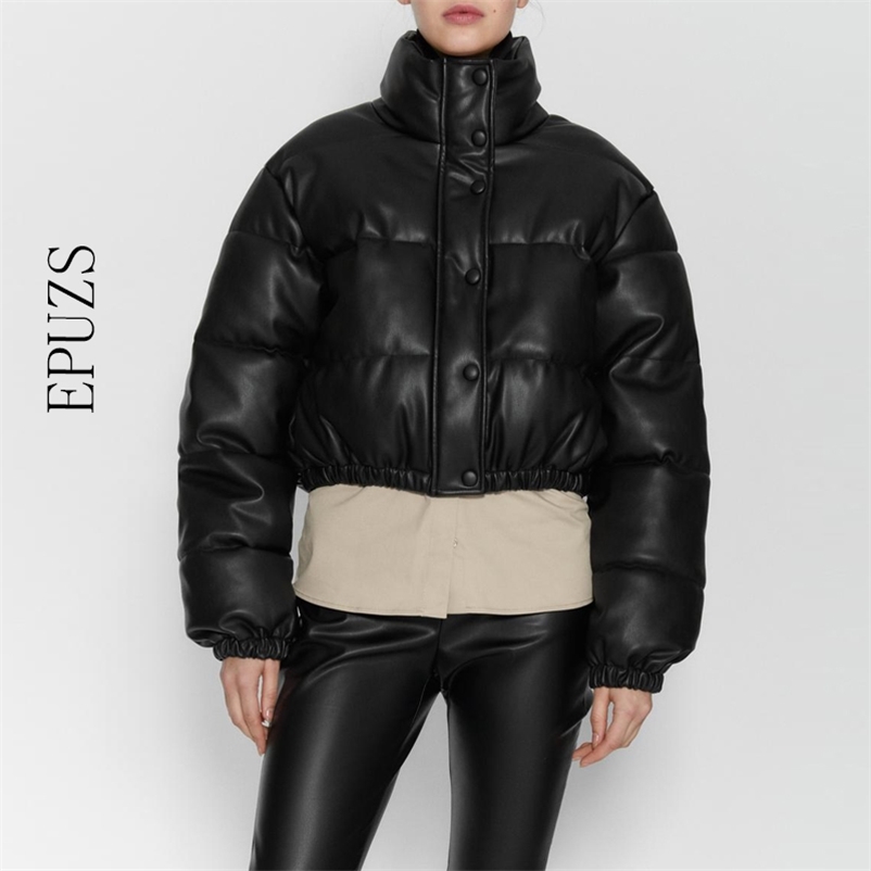 ZA women Padded PU Coat fur leather Parka Jacket Warm Croped Long Sleeve Outwear Motorcycle Black Short 210521, Khaki
ZA women Padded PU Coat fur leather Parka Jacket Warm Croped Long Sleeve Outwear Motorcycle Black Short 210521, Khaki