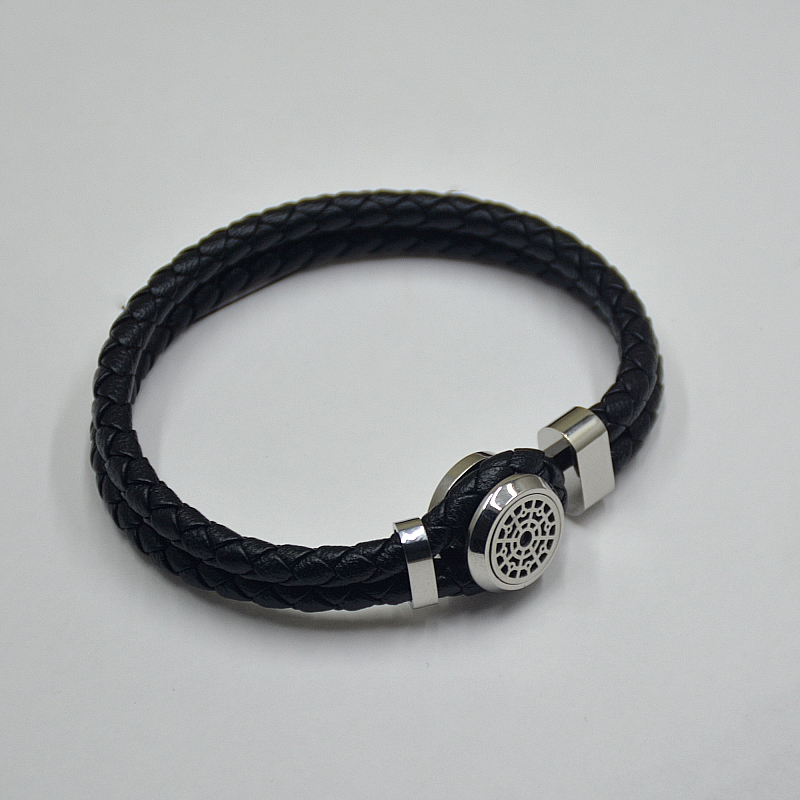 Promotion Classical Black Woven Leather Bracelets Luxury MtB Branding French Mens Man Jewelry Charm Bracelets Pulseira As Birthd99