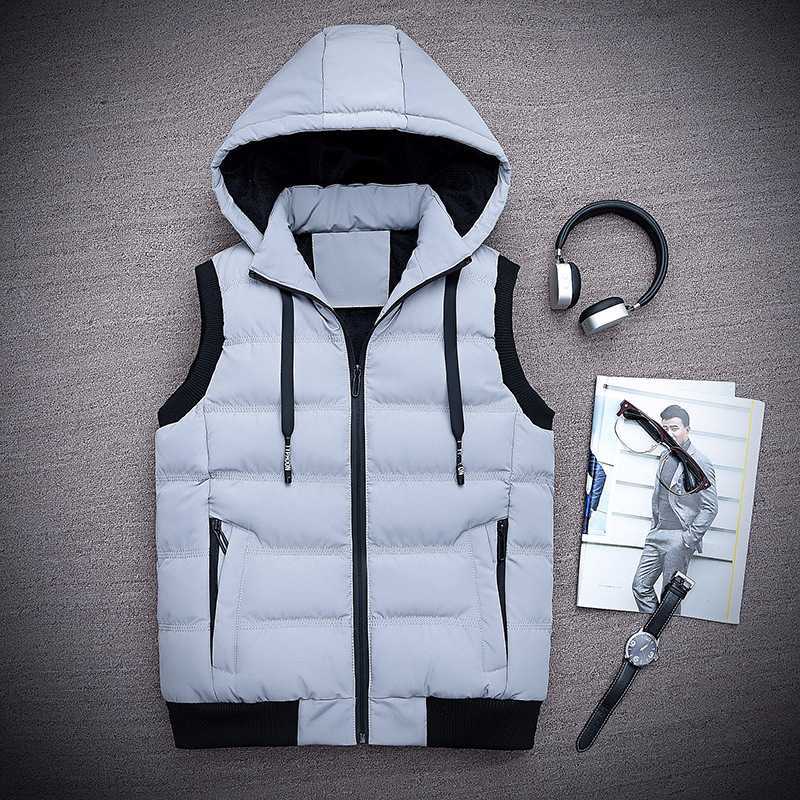 Autumn Mens Jacket Winter Sleeveless Vest Casual Men Coats Male Cotton Padded Men's Thicken Waistcoat Plus size 5XL 210608, Gray
Autumn Mens Jacket Winter Sleeveless Vest Casual Men Coats Male Cotton Padded Men's Thicken Waistcoat Plus size 5XL 210608, Gray