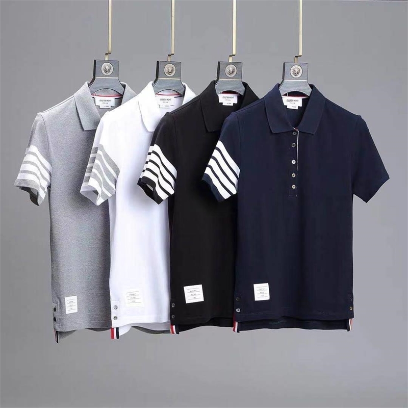 summer new trendy brand TB four bars men's short sleeve polo shirt casual and versatile youth all cotton round neck T-shirt, White;black
summer new trendy brand TB four bars men's short sleeve polo shirt casual and versatile youth all cotton round neck T-shirt, White;black