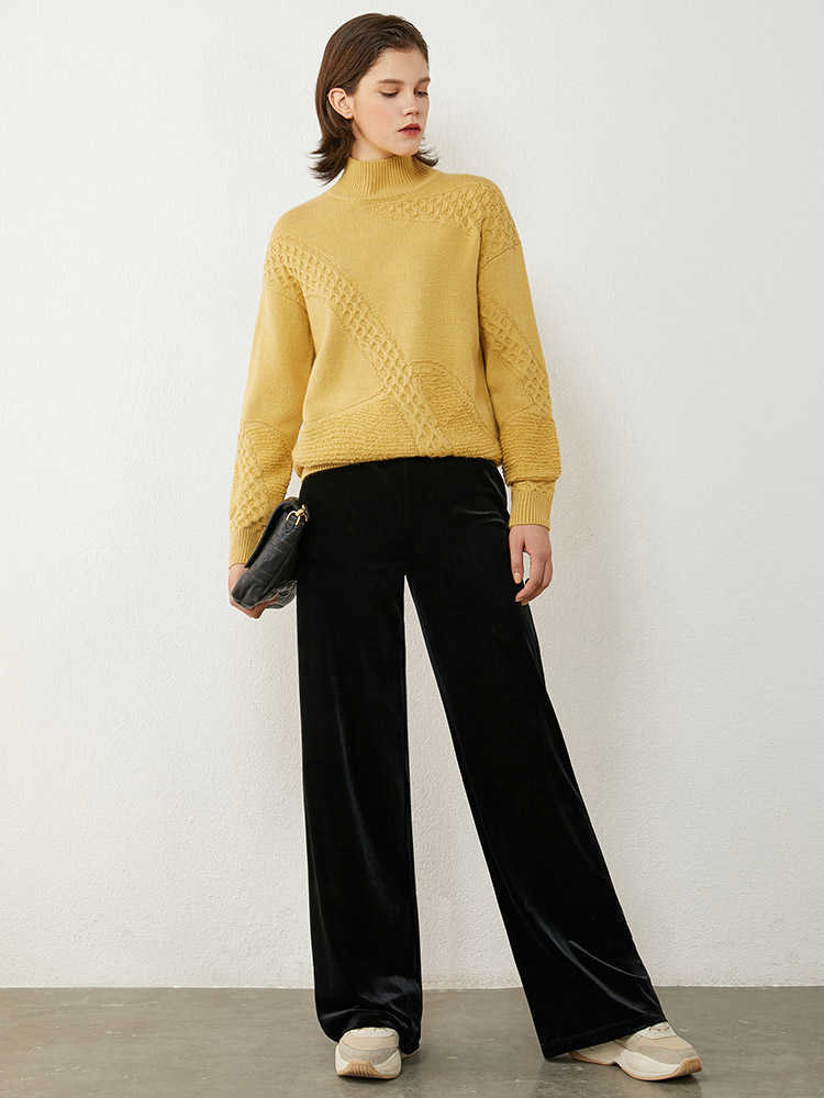 Minimalism Winter Sweaters For Women Fashion Solid Women's Turtleneck Sweater Loose Woolen Female Pullover Tops 12030482 210527