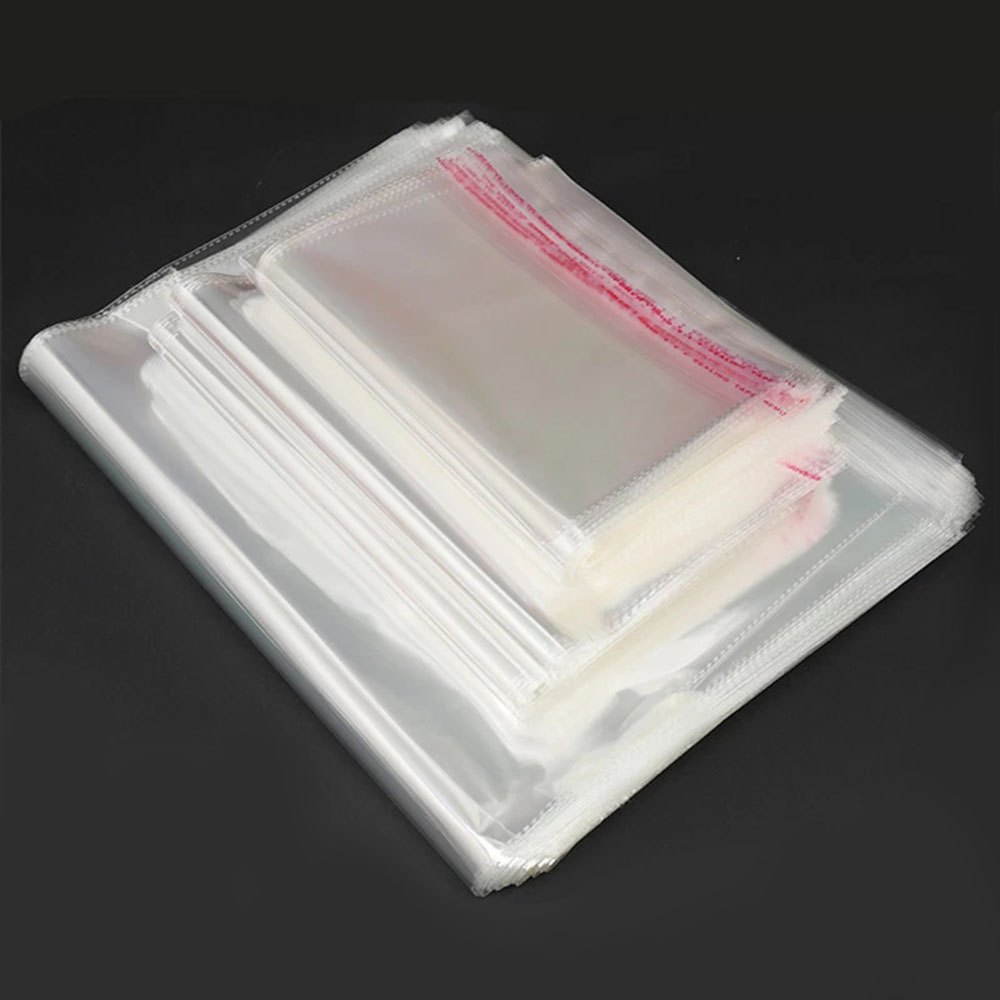 100pcs/Lot Transparent Self Adhesive Seal Bags OPP Plastic Cellophane Bags Gifts Candy Bag & Pouch Jewelry Packaging Bags Wholesale Price