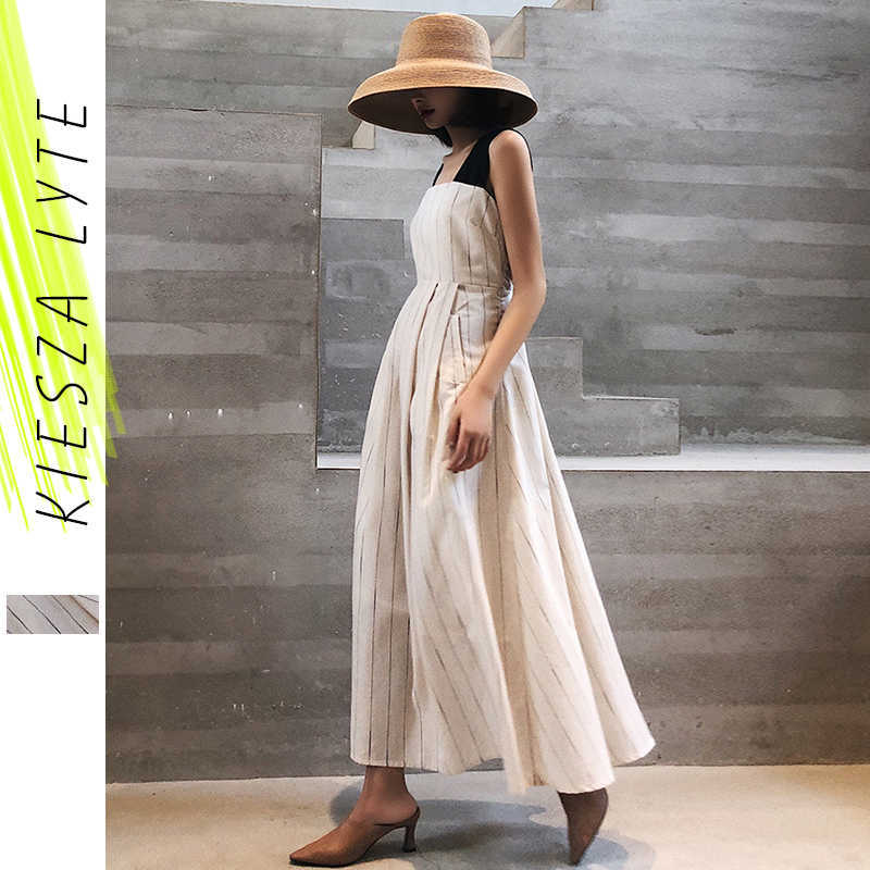 Women Stripes Dress Cotton and Linen High Waist Retro Swing Vintage Pocket Cross Back Party Casual Dresses Lady Strappy Vestidos 210608, Navy blue
Women Stripes Dress Cotton and Linen High Waist Retro Swing Vintage Pocket Cross Back Party Casual Dresses Lady Strappy Vestidos 210608, Navy blue