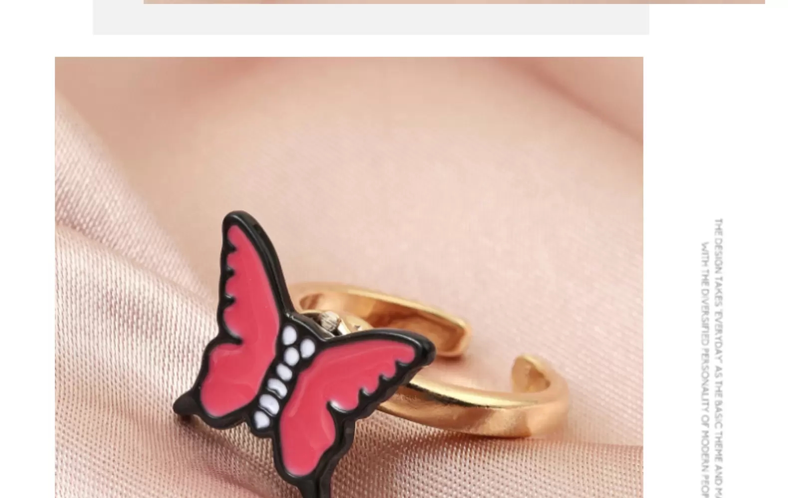 Anxiety Ring For Women Fidget Jewelry Butterfly Daisy Bead Anti Stress Spinner Rings Teens Girls 2022 Trend