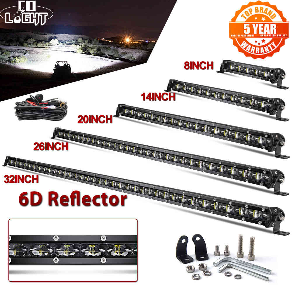 CO LIGHT 6D Slim Led Light Bar 12V 8" 14" 20" 26" 32" 38" 44" 50" inch Spot Flood Combo For SUV 4X4
CO LIGHT 6D Slim Led Light Bar 12V 8" 14" 20" 26" 32" 38" 44" 50" inch Spot Flood Combo For SUV 4X4