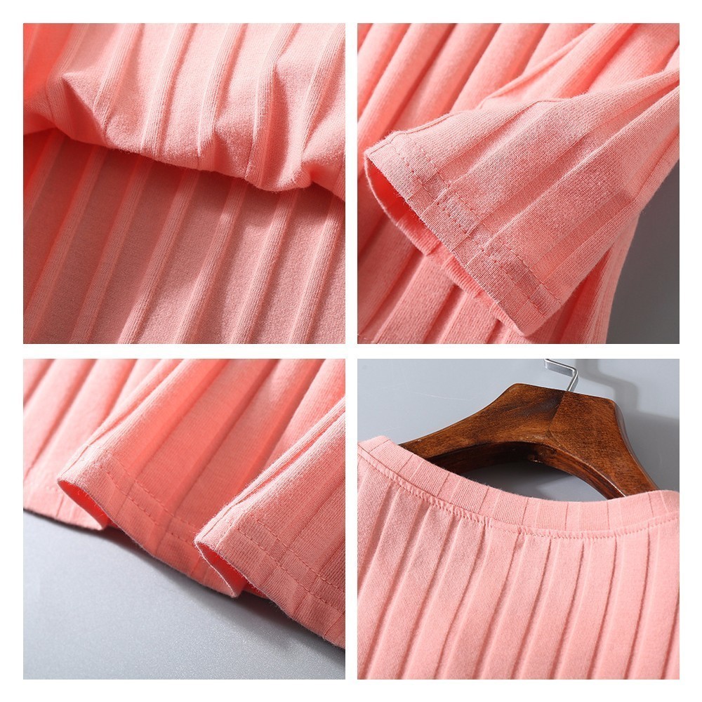 Women Autumn Long Sleeve Ribbed Striped Elastic Blouse Casual Solid Basic Tops Vintage Cotton Knitted Tee Shirt 210428