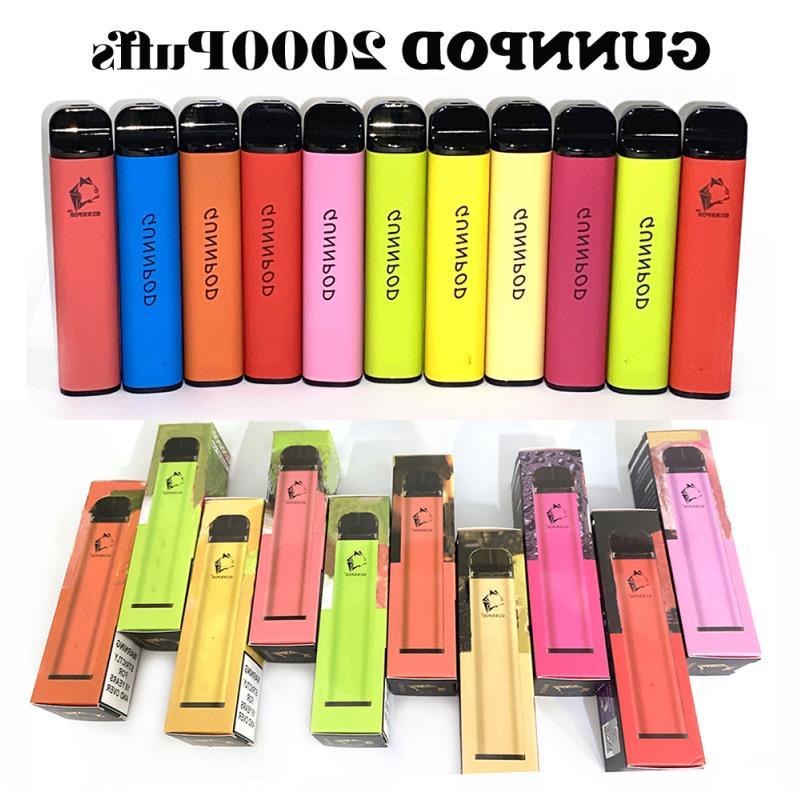 Gunnpod 2000 Puffs Disposable Vape Pen E Cigarette Deivce With 1250mAh 18350 Battery 8ml Pod Gunpod Vaporizer Starter Kit VS Elf Bar
Gunnpod 2000 Puffs Disposable Vape Pen E Cigarette Deivce With 1250mAh 18350 Battery 8ml Pod Gunpod Vaporizer Starter Kit VS Elf Bar