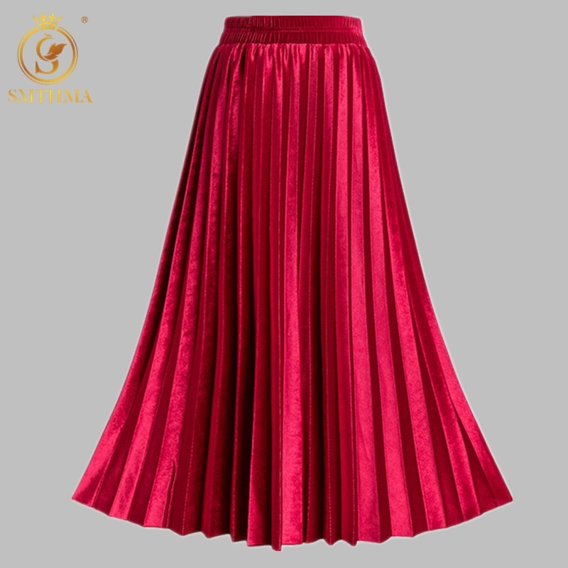 Spring And Summer Pleated Women Skirts Velvet Big Swing Elastic waist Faldas Saia Fashion Female Jupe 210520, Photo color
Spring And Summer Pleated Women Skirts Velvet Big Swing Elastic waist Faldas Saia Fashion Female Jupe 210520, Photo color