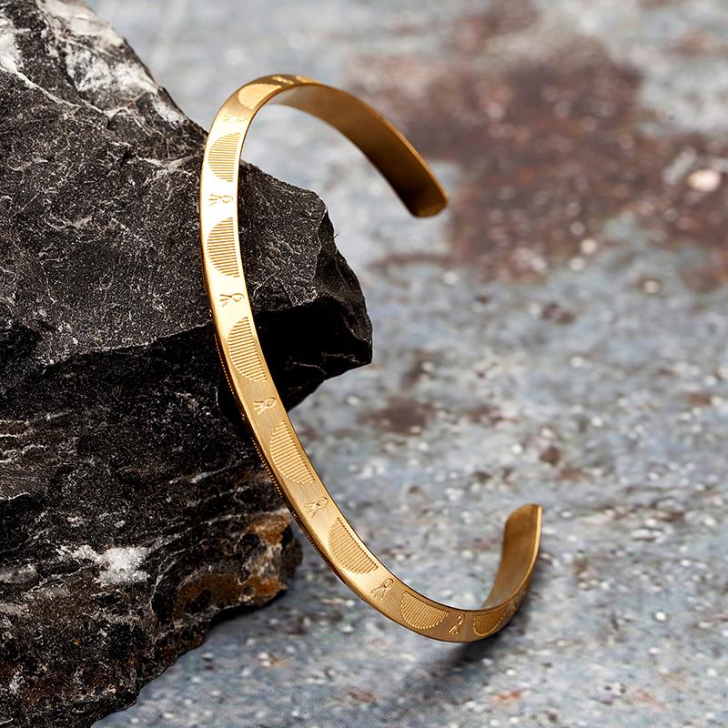 Bangle Man Woman Stainless Steel Wristband Triangle C-shaped Adjustable Etching Pattern Bracelet Fashion All-match Unisex Jewelry Gift
Bangle Man Woman Stainless Steel Wristband Triangle C-shaped Adjustable Etching Pattern Bracelet Fashion All-match Unisex Jewelry Gift