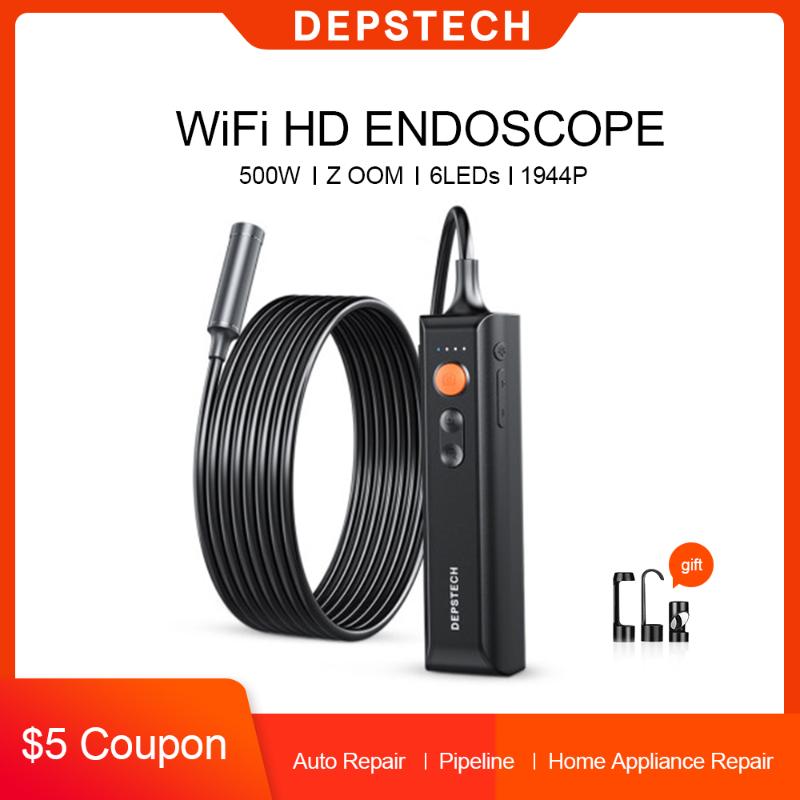 Cameras DEPSTECH WiFi Endoscope Handhold 500W 8.5mm Single Lens Camera Industrial Borescope For Android Snake Cable
Cameras DEPSTECH WiFi Endoscope Handhold 500W 8.5mm Single Lens Camera Industrial Borescope For Android Snake Cable