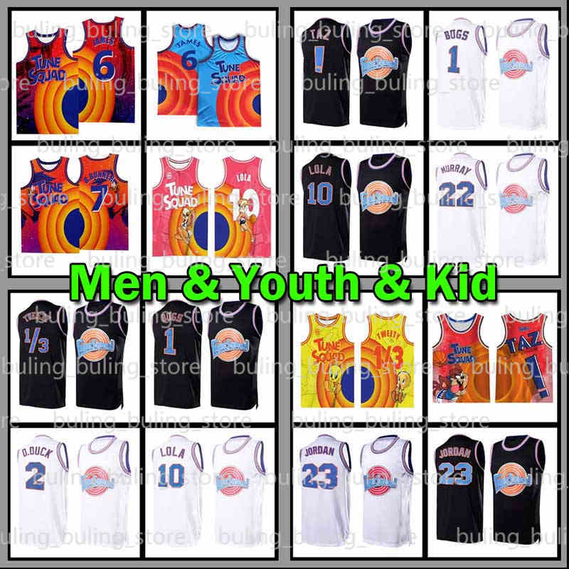 2021 Mens Youth Kids 6 James Space Jam 2 Tune Squad Basketball Jersey Bugs Lola Bunny Jerseys 1/3 Tweety Bird ! Taz Throwback Daffy Duck Bill Murray 7 R.RUNNER, Men jersey
2021 Mens Youth Kids 6 James Space Jam 2 Tune Squad Basketball Jersey Bugs Lola Bunny Jerseys 1/3 Tweety Bird ! Taz Throwback Daffy Duck Bill Murray 7 R.RUNNER, Men jersey