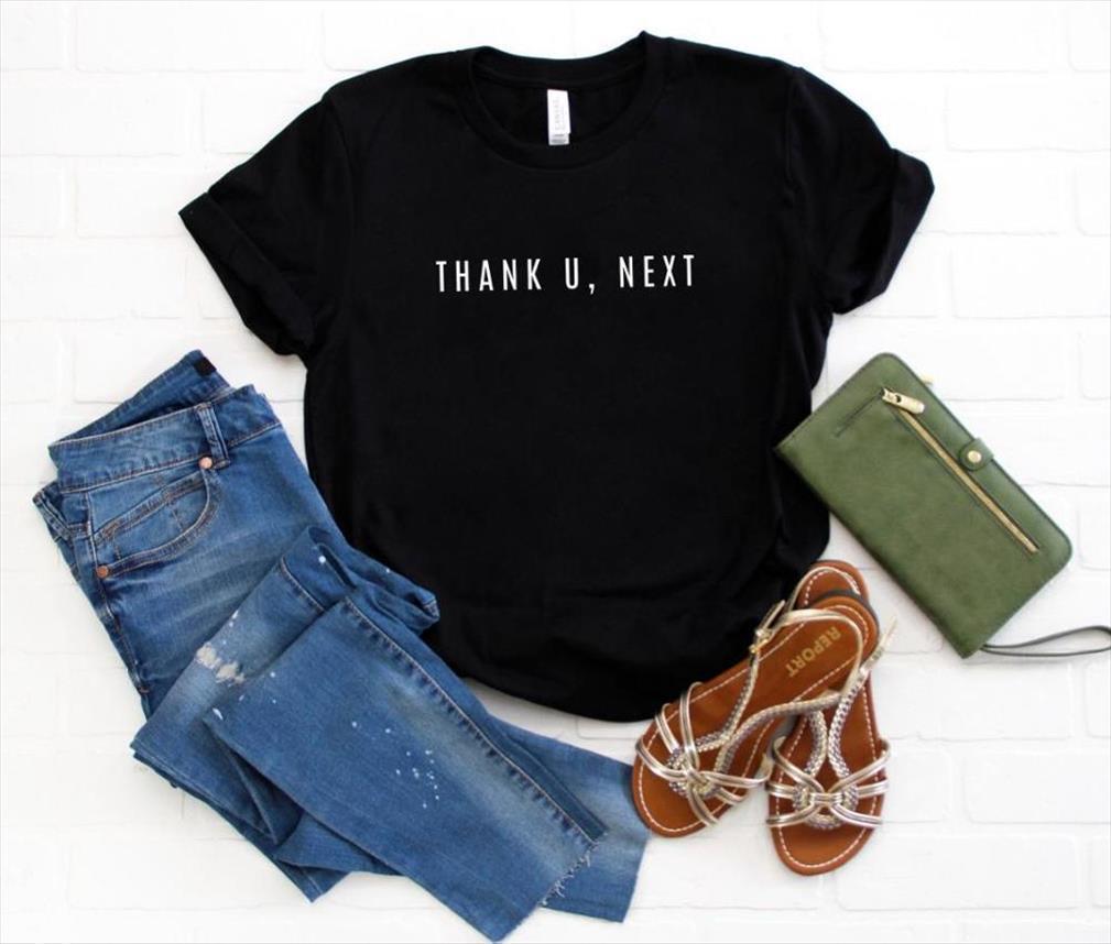 thank u next letters and mens t shirts women cotton casual funny for yong girl tee drop ship s, White;black
thank u next letters and mens t shirts women cotton casual funny for yong girl tee drop ship s, White;black