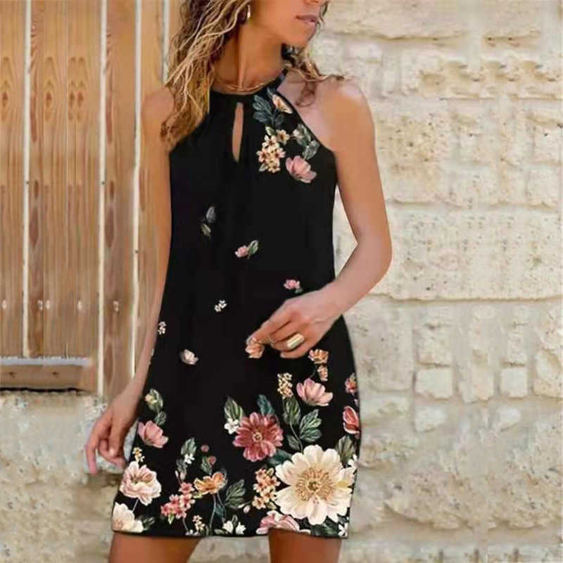 Fashion Women Beach Summer Sleeveless Halter Hollow Out Floral Mini Dress Elegant Off Shoulder Loose Sundress Ladies Streetwear 210526, Dark green flower
Fashion Women Beach Summer Sleeveless Halter Hollow Out Floral Mini Dress Elegant Off Shoulder Loose Sundress Ladies Streetwear 210526, Dark green flower