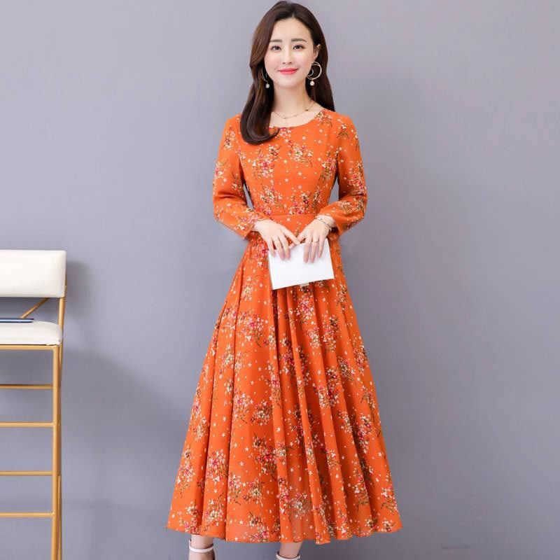 Dres Plus Size 3XL Elegant Floral Print Boho Maxi es for Slim Waist Long Sleeve Big Swing Beach DF2555 210609, Orange
Dres Plus Size 3XL Elegant Floral Print Boho Maxi es for Slim Waist Long Sleeve Big Swing Beach DF2555 210609, Orange