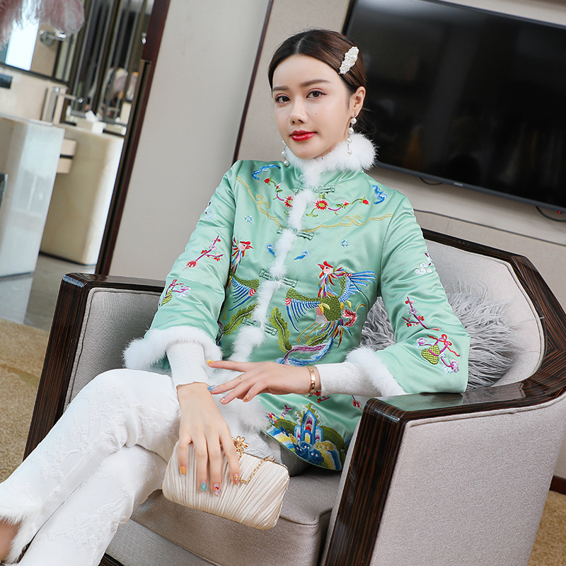 downs Top Quality Women's Winter Female Vintage Embroidery Rabbit Hair Patchwork Long Sleeve Green Brown Parka Coat Outwear, Black
downs Top Quality Women's Winter Female Vintage Embroidery Rabbit Hair Patchwork Long Sleeve Green Brown Parka Coat Outwear, Black