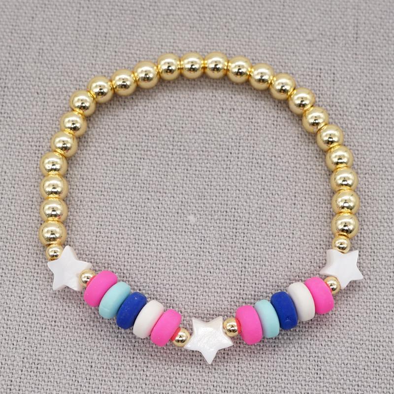 Charm Bracelets Go2BoHo Star Shaped Shell Bracelet Colorful Polymer Clay Flat Beads Gold Color For Women Fashion Jewelry High Quality, Golden;silver
Charm Bracelets Go2BoHo Star Shaped Shell Bracelet Colorful Polymer Clay Flat Beads Gold Color For Women Fashion Jewelry High Quality, Golden;silver