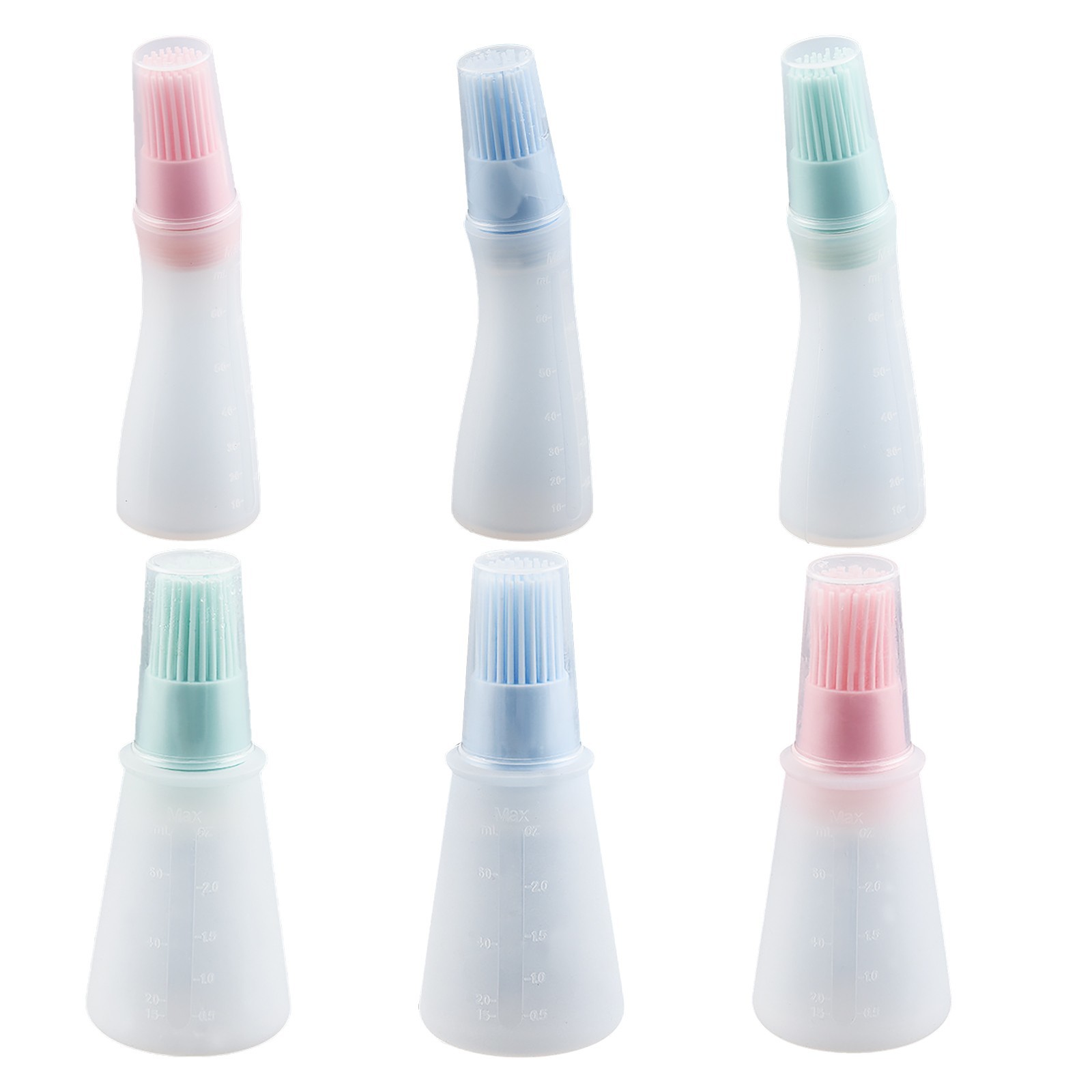 1/3 high temperature bunks resistant bottle silicone barbeque brush home cooking toothbrush pancake oil brush oil tool 2021