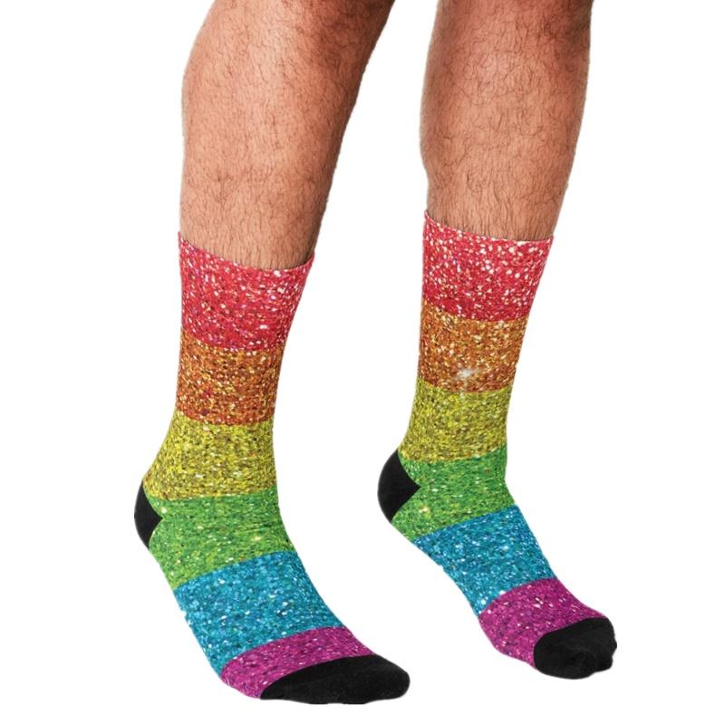 Men's Socks Men Harajuku Rainbow Glitter Parade Printed Happy Hip Hop Novelty Personality Skateboard Crew Casual Crazy Funny, Black
Men's Socks Men Harajuku Rainbow Glitter Parade Printed Happy Hip Hop Novelty Personality Skateboard Crew Casual Crazy Funny, Black