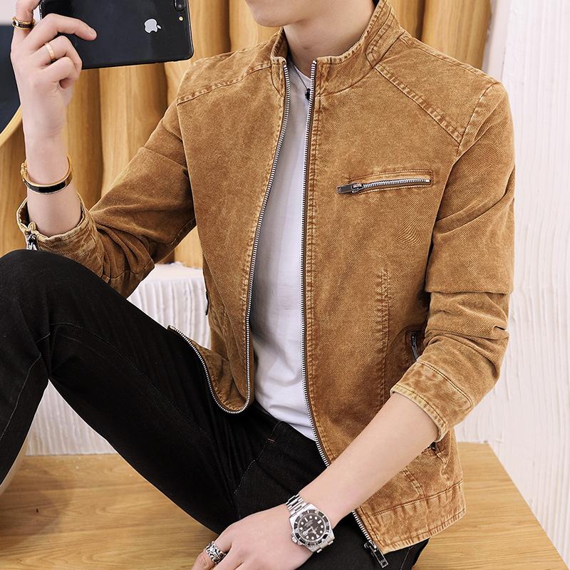 Men's Jackets Spring Autumn Men Stand Collar Denim Jacket Fashion Retro Motorcycle Coats Male Long Sleeve Zipper Casual Skinny Jeans Outerwe, Black;brown
Men's Jackets Spring Autumn Men Stand Collar Denim Jacket Fashion Retro Motorcycle Coats Male Long Sleeve Zipper Casual Skinny Jeans Outerwe, Black;brown