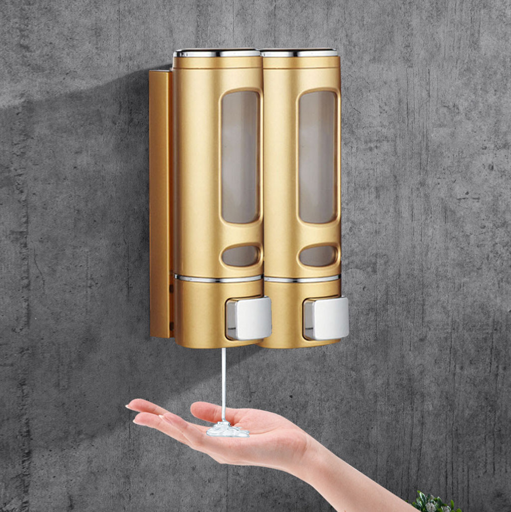 400ml single soap dispenser wall-mounting shower shampoo dispenser liquid vessel soap accessories to bathroom