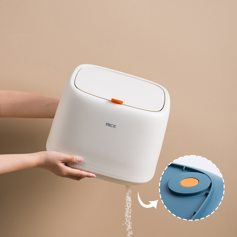 Kitchen Plastic 10Kg Rice Grain Storage Box Bucket Sealed Moisture-proof Large Storage Container Mildew Anti-Oxidation
