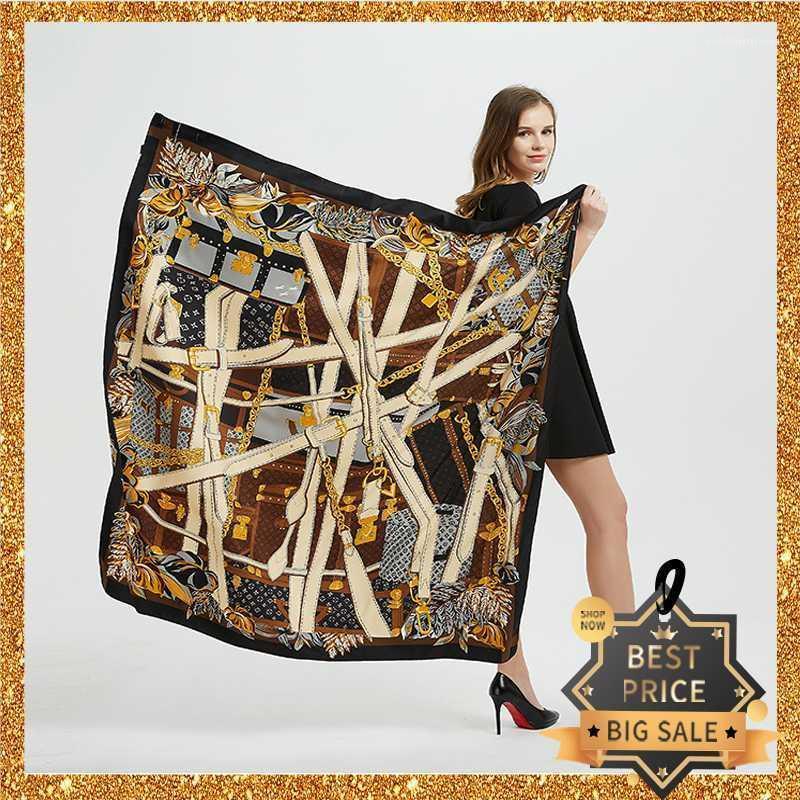 Scarves 2021 Print Women Big Scarf 130cm Square Twill Silk Feeling Ladies Kerchief Luxury Hijab Fashion Shawl Wrap1
Scarves 2021 Print Women Big Scarf 130cm Square Twill Silk Feeling Ladies Kerchief Luxury Hijab Fashion Shawl Wrap1