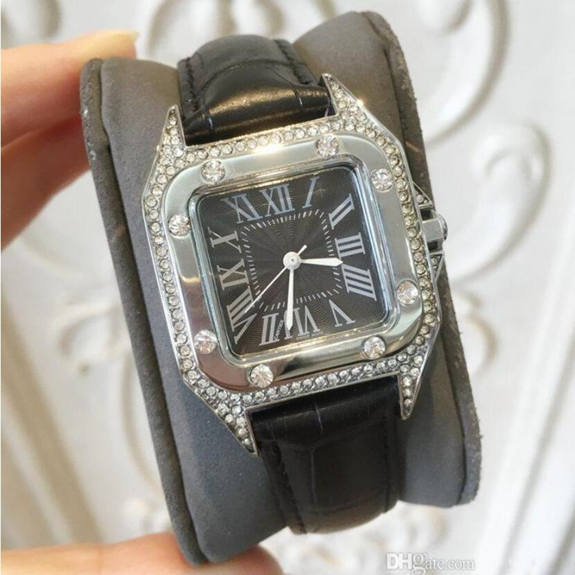 Luxury diamonds dial women watch hip hop iced out ladies quartz watches 32mm waterproof square rose gold female wristwatch business fashion, Slivery;brown
Luxury diamonds dial women watch hip hop iced out ladies quartz watches 32mm waterproof square rose gold female wristwatch business fashion, Slivery;brown