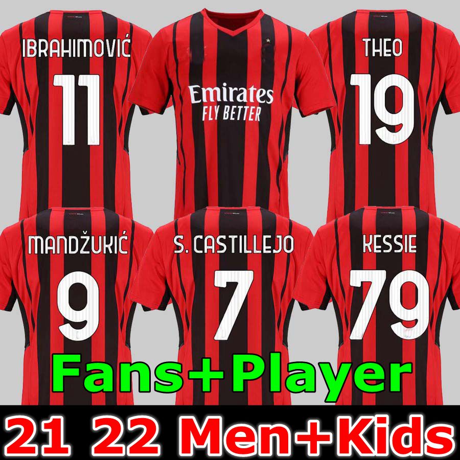 20 21 22 AC Milan soccer jersey 2021 2022 IBRAHIMOVIC PIATEK football shirt MANDZUKIC PAQUETA BENNACER men kids REBIC camisa de futebol 120th, 20/21 home jersey
20 21 22 AC Milan soccer jersey 2021 2022 IBRAHIMOVIC PIATEK football shirt MANDZUKIC PAQUETA BENNACER men kids REBIC camisa de futebol 120th, 20/21 home jersey