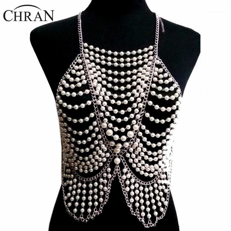 Chran Fashion Women Full Body Multi Layer Faux Pearl Statement Necklace Chain Slave Beach Halter Jewelry BDC397 Chains
Chran Fashion Women Full Body Multi Layer Faux Pearl Statement Necklace Chain Slave Beach Halter Jewelry BDC397 Chains