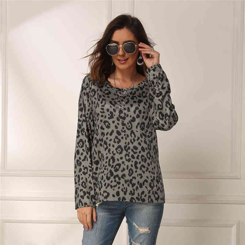 Scoop Neck Leopard Print Slim Fit T Shirt Women Shirts Summer Streetwear Short Sleeve Casual Tee Shirt Femme Top 5XL 210413